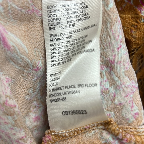 Free People Lucie Mini Dress in Antique Gold - Picture 16 of 16